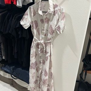 Linen floral dress size 2XS